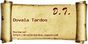 Dovala Tardos névjegykártya